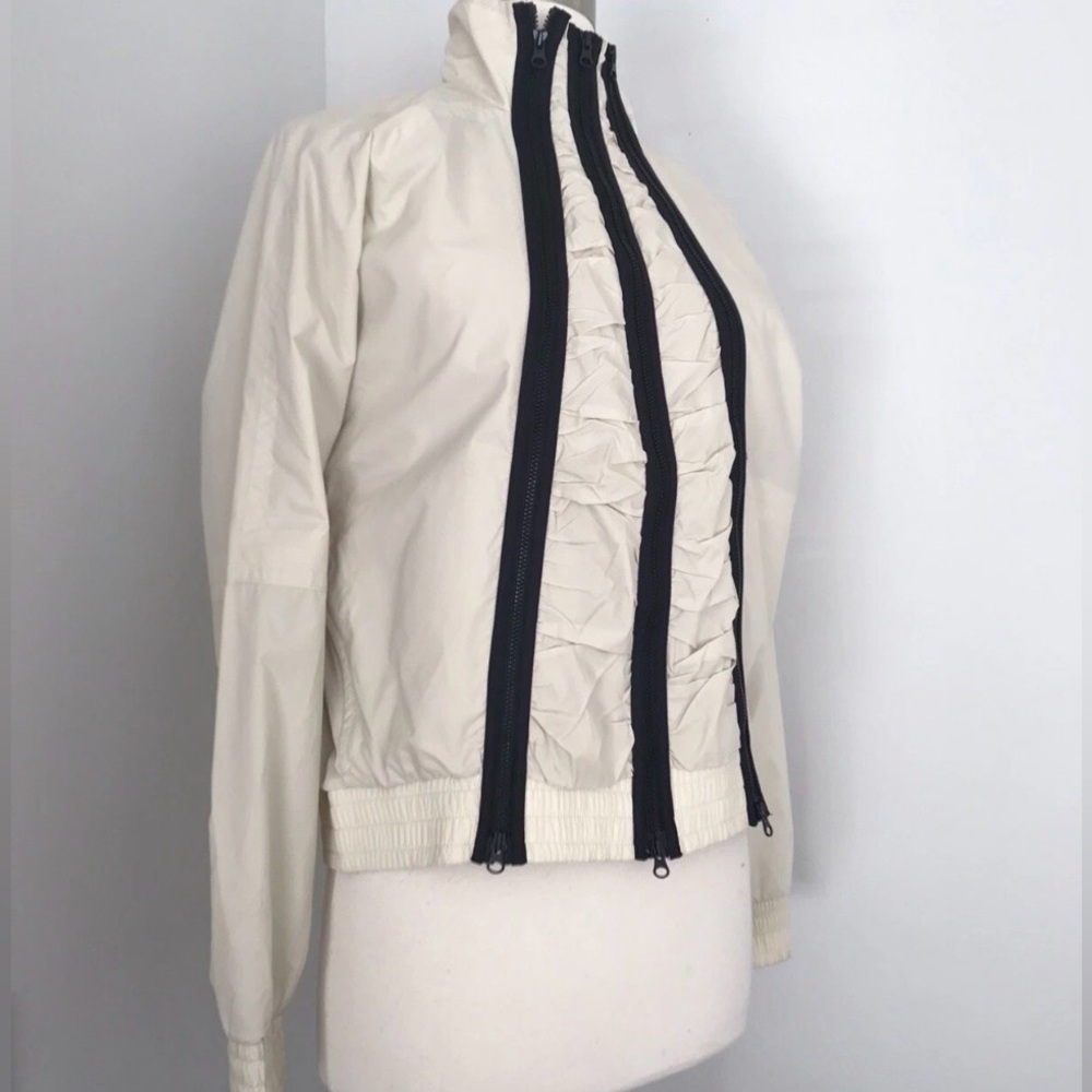 Stella McCartney NYLON THREE FULL ZIP FRONT CLOSURE LINED ZIP POCKET JACKET - Picture 3 of 12